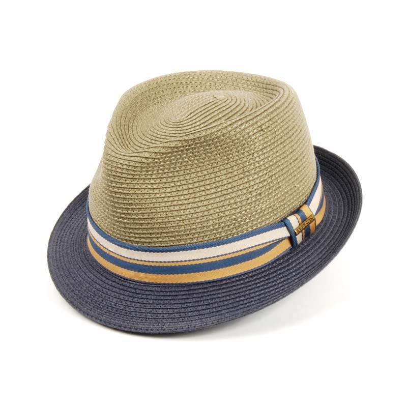 Sombrero de verano para hombre de Stetson en verde combinado