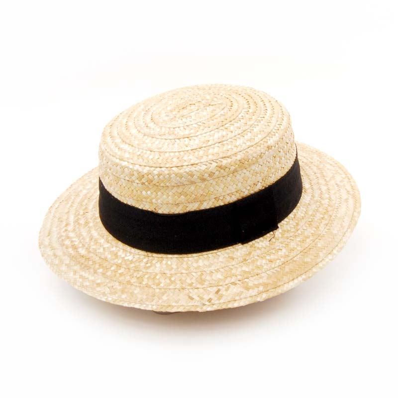 Sombrero CANOTIER, verano, paja natural, color tostado