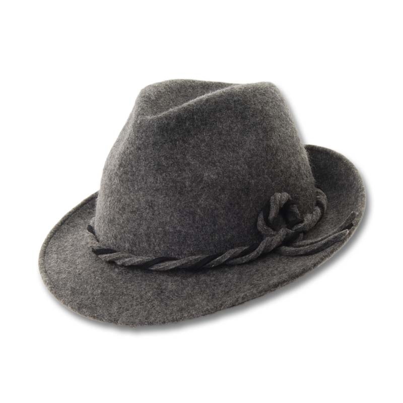 SOMBRERO DE SPORT TIPO TIROLÉS, EN COLOR GRIS.