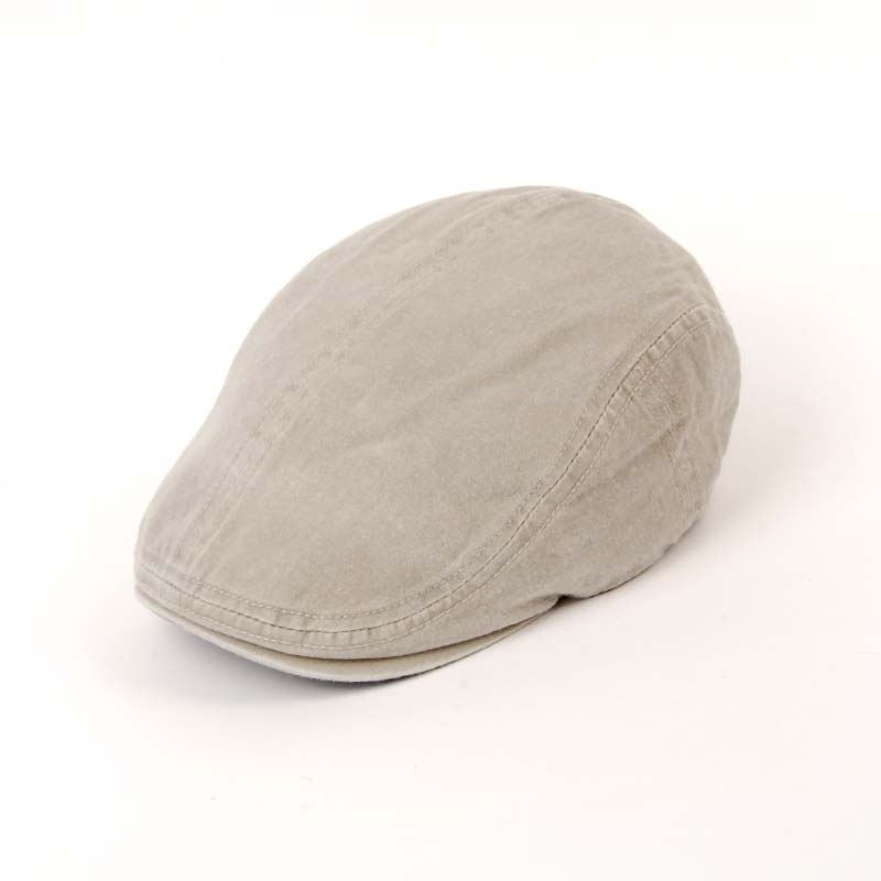 GORRA VISERA TIPO PITT, gorra de caballero para el verano. Confección algodón beige