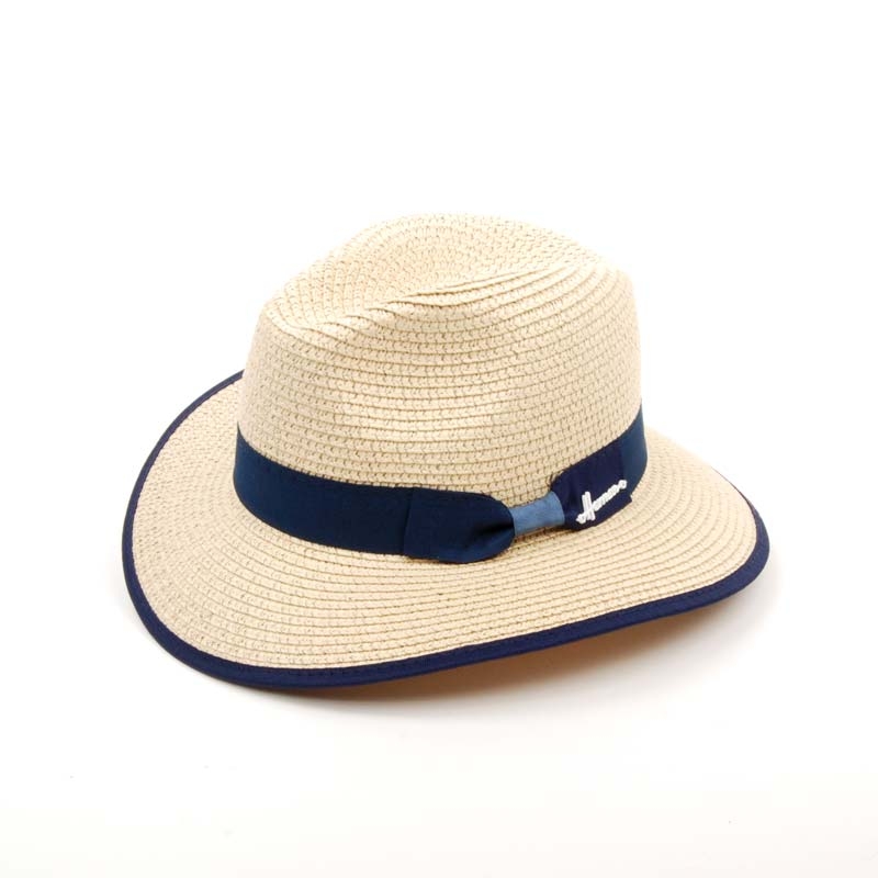 SOMBRERO DE MUJER PARA VERANO EN COLOR BEIGE, SOMBRERO TIPO BORSALINO