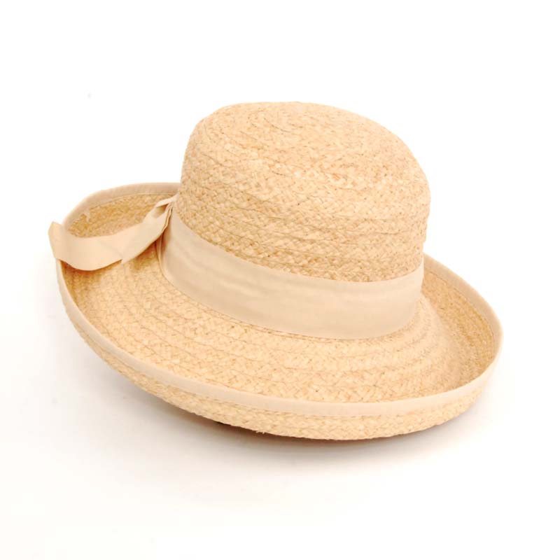 Sombrero rafia diseño tipo Bretón para señora