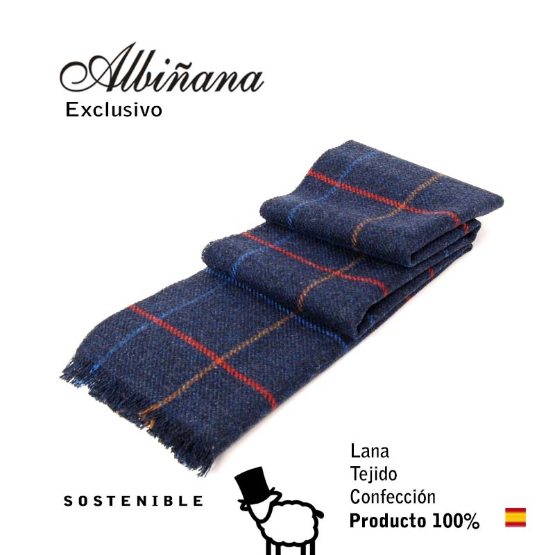 BUFANDA LANA SOSTENIBLE, EXCLUSIVA. MADE IN SPAIN