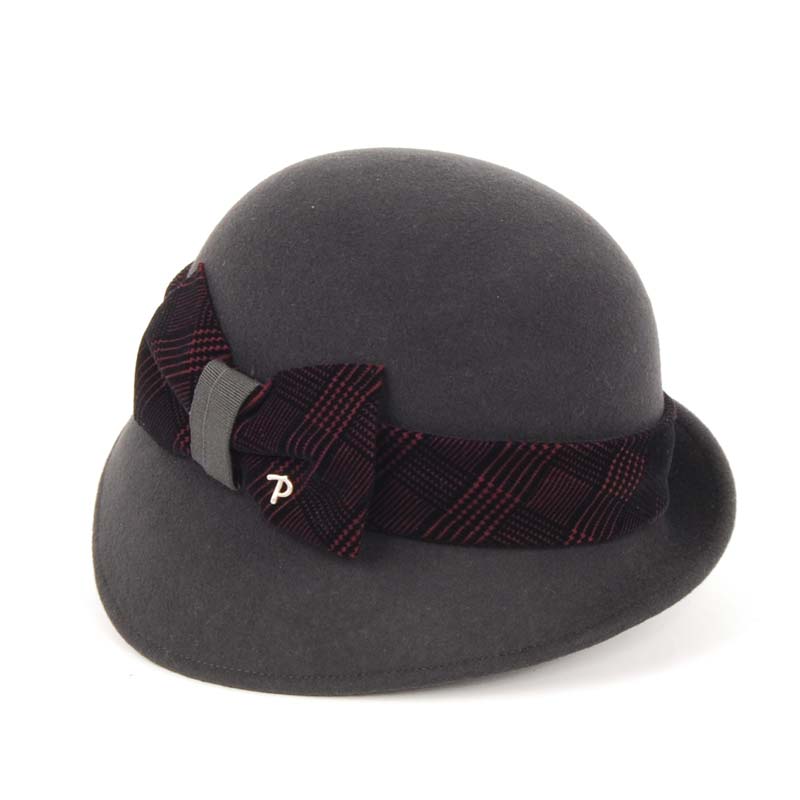 Accesorios Sombreros y gorras Sombreros de vestir Sombreros cloché Sombrero cloche de piel de dos tonos 
