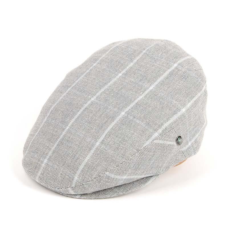 Gorra Visera de Verano en Algodón y Lino – Diseño Belga Elegante en Gris y Azul