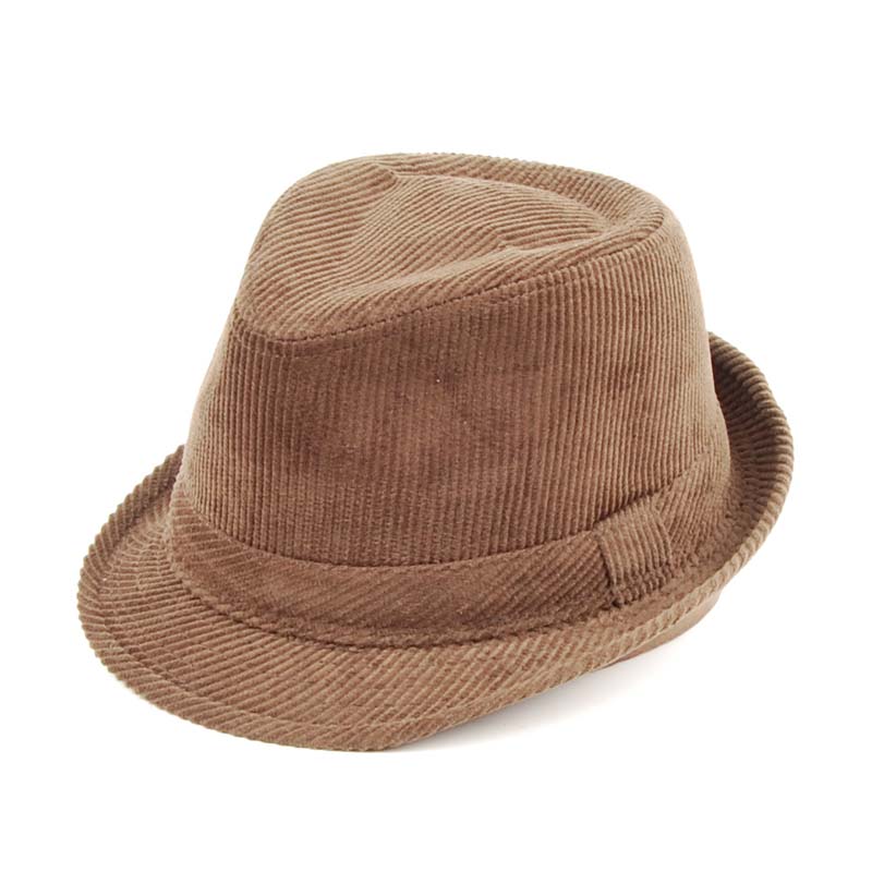 Sombrero ala corta caballero invierno, pana.