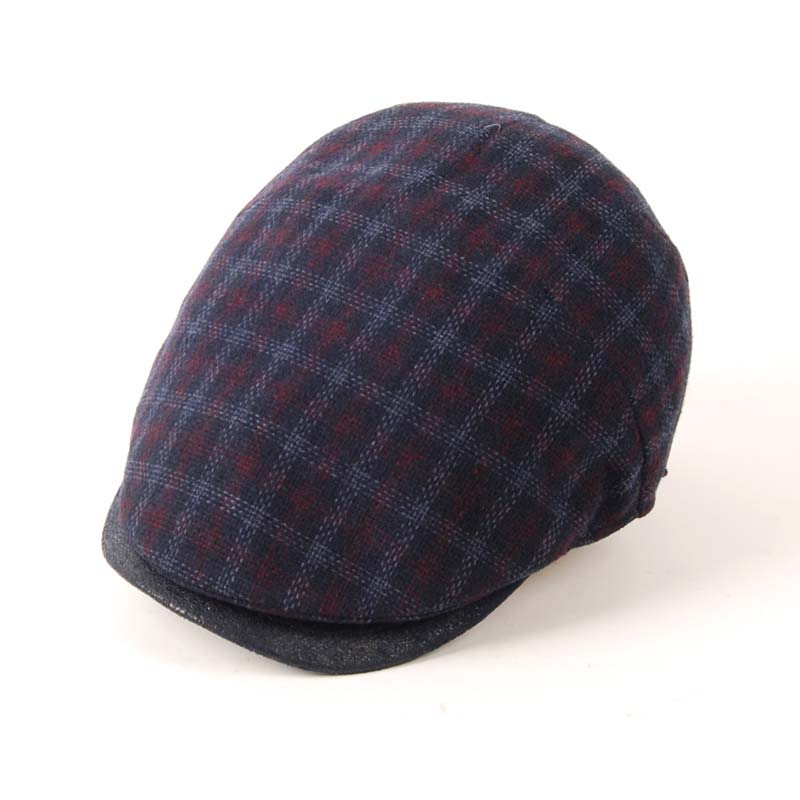 Gorra visera cuadros para invierno 