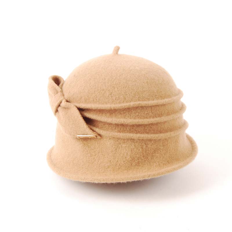 Gorro de lana en color beige