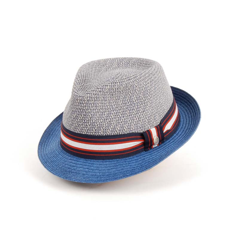 Sombrero ala corta en color azul