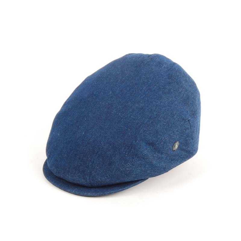 gorra de visera tejana, azul.