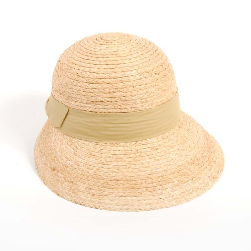 Sombrero de Verano para Mujer - Rafia Natural, Ala Ancha, Ajustable con Lazo