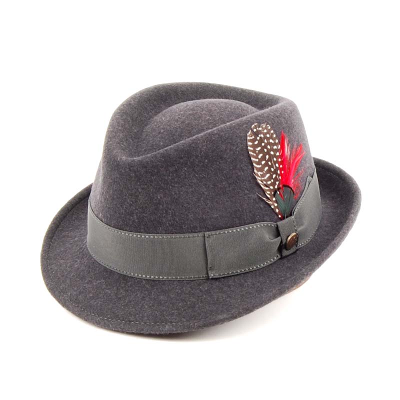 Sombrero ala corta lana