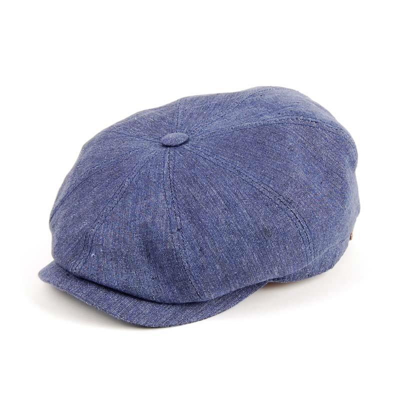 Gorra Visera de Verano en Lino con Diseño Azul Jeans