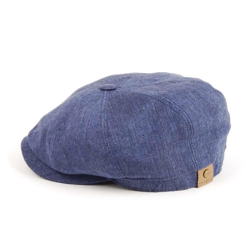 Gorra Visera de Verano en Lino con Diseño Azul Jeans