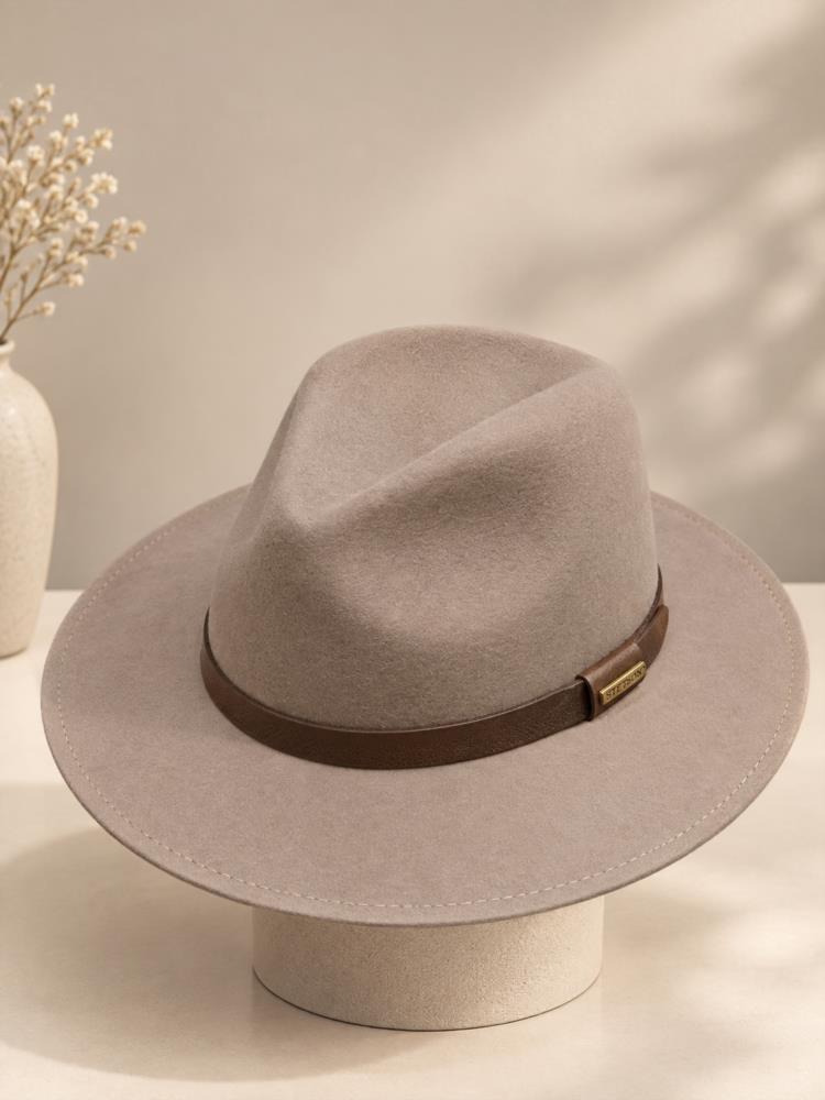 SOMBRERO STETSON DE LANA CAMEL REPELENTE AL AGUA