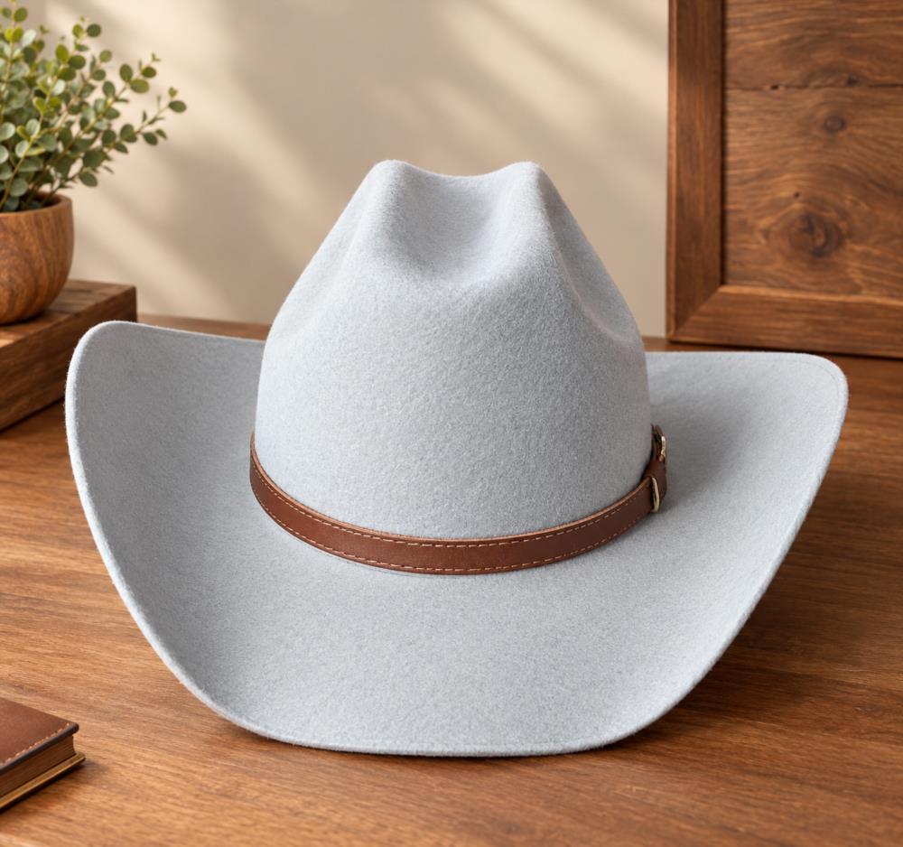 SOMBRERO COWBOY GRIS PERLA 